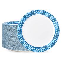 Pratos de papel MUCHII 25 cm (150 unidades), à prova de imersão e corte, azuis Pratos de papel MUCHII 25 cm (150 unidades), à prova de imersão e corte, azuis