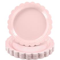 Pratos de papel NatNarr Pink 23 cm descartáveis 30 unidades