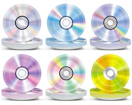 Pratos de papel para festas CHUNNIN 90's Retro CD Music 18 cm 60 unidades