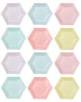 Pratos de papel Talking Tables We Heart Pastel Small (6 designs)