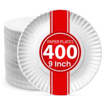 Pratos de Papel XpressPak 23 cm Pacote com 400 Descartáveis