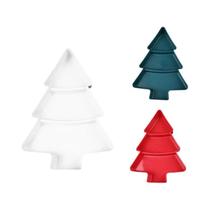 Pratos De Petiscos Em Forma De Árvore De Natal 3 Peças Decoração De Natal Para Casa Ano Novo 2026