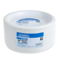 Pratos de plástico descartáveis Blue Sky 23 cm brancos (100 unidades) Pratos de plástico descartáveis Blue Sky 23 cm brancos (100 unidades)