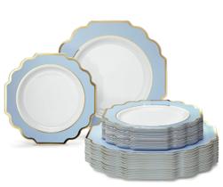 Pratos de plástico descartáveis OCCASIONS, pacote com 80 para 40 convidados Pratos de plástico descartáveis OCCASIONS, pacote com 80 para 40 convidados