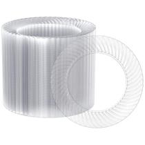 Pratos de plástico FOCUSLINE de 7 polegadas e 100 unidades para salada e sobremesa Pratos de plástico FOCUSLINE de 7 polegadas e 100 unidades para salada e sobremesa