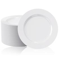 Pratos de plástico FOCUSLINE White de 10 polegadas (100 unidades) para eventos Pratos de plástico FOCUSLINE White de 10 polegadas (100 unidades) para eventos