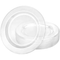 Pratos de plástico Lillian TableSettings Premium, 7,5 polegadas, pacote com 40 Pratos de plástico Lillian TableSettings Premium, 7,5 polegadas, pacote com 40