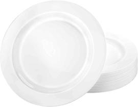 Pratos de plástico Lillian Tablettings Premium 26 cm, pacote com 30