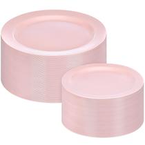 Pratos de plástico Moretoes 200 unidades descartáveis, 25 cm, jantar, 18 cm, sobremesa Pratos de plástico Moretoes 200 unidades descartáveis, 25 cm, jantar, 18 cm, sobremesa
