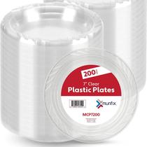 Pratos de plástico Munfix 200 Clear 18cm, para micro-ondas, recicláveis