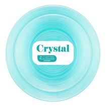 Pratos de plástico PLASTICPRO Crystal Design 18 cm e 25 cm 64 unidades Pratos de plástico PLASTICPRO Crystal Design 18 cm e 25 cm 64 unidades