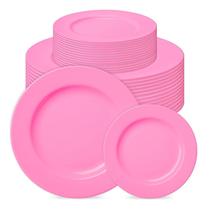 Pratos de plástico Prestee Pink 50 unidades (25 jantares e 25 saladas) Pratos de plástico Prestee Pink 50 unidades (25 jantares e 25 saladas)