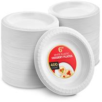 Pratos de plástico Stock Your Home 400 Premium White 15cm 400mL