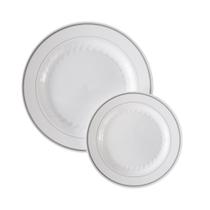 Pratos de plástico WNA Masterpiece Premium Quality 25 Dinner 25 Salad