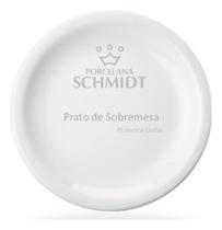Pratos De Porcelana Schmidt Jogo 6 Peças Branco Clássico
