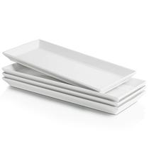 Pratos de servir, porcelana branca sueca, 30 cm, conjunto de 4