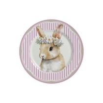 Pratos de sobremesa c/6 und páscoa coelha agnes alleanza