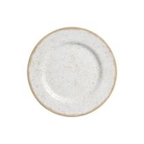 Pratos de Sobremesa Cerâmica Branca 21cm - Jogo com 6