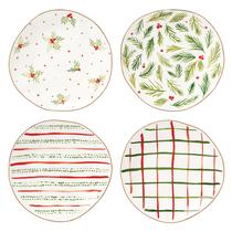 Pratos de sobremesa Lenox 895262 Bayberry Porcelain 4 peças de 21 cm Pratos de sobremesa Lenox 895262 Bayberry Porcelain 4 peças de 21 cm