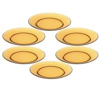 Pratos de vidro Duralex Vermeil, conjunto de 6 a 24 cm