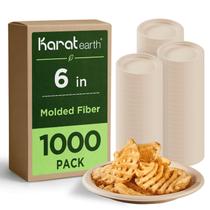 Pratos Descartáveis de Papel Karat Earth 15 cm Compostáveis 1000 unidades Pratos Descartáveis de Papel Karat Earth 15 cm Compostáveis 1000 unidades