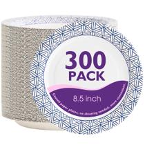 Pratos descartáveis de papel PACKINNO 8,5" 300 unidades, resistentes a líquidos Pratos descartáveis de papel PACKINNO 8,5" 300 unidades, resistentes a líquidos