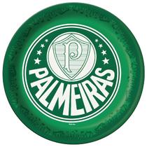 Pratos Descartáveis de Papel para Aniversário Comemoração - Palmeiras - 8 Unidades - Festcolor