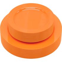 Pratos descartáveis joy akkess Orange 50 unidades com 25 de jantar de 26 cm e 25 de sobremesa de 19 cm Pratos descartáveis joy akkess Orange 50 unidades com 25 de jantar de 26 cm e 25 de sobremesa de 19 cm