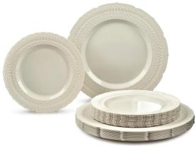 Pratos descartáveis OCCASIONS Chateau Ivory, pacote com 50