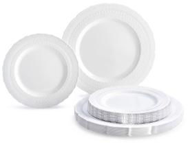 Pratos descartáveis OCCASIONS Chateau White, pacote com 80 Pratos descartáveis OCCASIONS Chateau White, pacote com 80