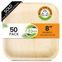 Pratos descartáveis Raj Eco Compostable Palm Leaf 20cm 50ct
