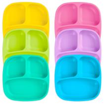 Pratos divididos para crianças Re-Play Deep-Walled 19x19x3 cm, conjunto 6