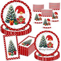 Pratos e Guardanapos de Papel para Natal KakanParty - Serve 25 Pessoas Pratos e Guardanapos de Papel para Natal KakanParty - Serve 25 Pessoas