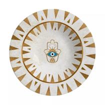 Pratos Fundos Cerâmica Feldspática Branca 25cm - Jogo com 6