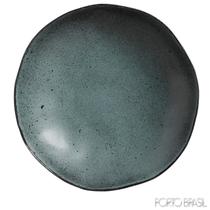 Pratos Fundos com 06 Peças em Stoneware Orgânico Petroleum Azul - Porto Brasil Cerâmica