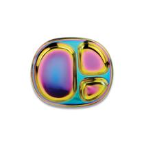 Pratos Infantis de Aço Inoxidável Ahimsa Balanced Bites Rainbow