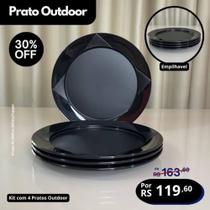 Pratos outdoor kit com 4 pratos Tupperware original Pratos outdoor kit com 4 pratos Tupperware original