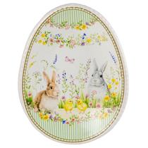 Pratos Oval Sobremesa Páscoa Garden Cerâmica Luiz Salvador