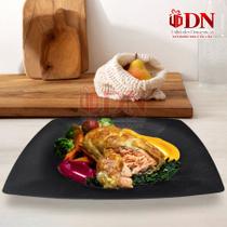 Pratos Quadrados Refeição Mesa Posta 05 Pçs Pratos Quadrados Refeição Mesa Posta 05 Pçs