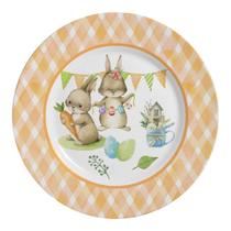 Pratos Raso Follow The Bunny Alleanza 6 Pçs - Páscoa Coelho Pratos Raso Follow The Bunny Alleanza 6 Pçs - Páscoa Coelho