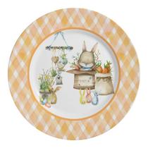 Pratos Raso Follow The Bunny Alleanza B 6 Pçs - Páscoa Coelho Pratos Raso Follow The Bunny Alleanza B 6 Pçs - Páscoa Coelho