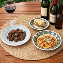 Pratos Raso Fundo Sobremesa Donna Bosque Kit 24pçs 8 Pessoas