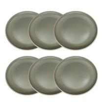 Pratos Raso Verde Plástico 27cm Grande Para Bastante Comida