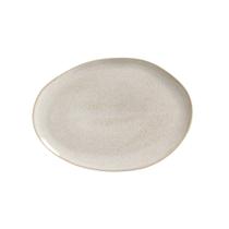 Pratos Sobremesa Oval Organico Latte Ø 22,5 Porto Brasil 6pç