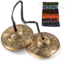 Pratos tibetanos Tingsha Boao Meditation Chime Bells 6,3 cm