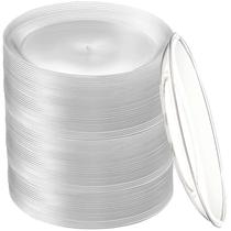 Pratos transparentes descartáveis Tergy 12,7 cm, pacote com 200 plásticos Pratos transparentes descartáveis Tergy 12,7 cm, pacote com 200 plásticos
