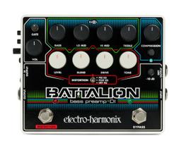 Pré-amplificador de baixo e pedal DI Electro-Harmonix Battalion Black