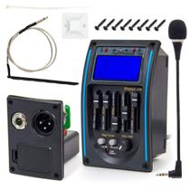 Pré-amplificador de guitarra acústica EQ Equalizer Piezo Pickup Kmise 5 Band