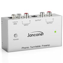 Pré-amplificador de mesa giratória Phono Pré-amplificador Jancane Phono com entrada/saída RCA