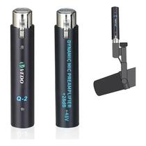 Pré Amplificador Para Microfone Dinâmico Vedo Q2 XLR Com Ganho 28 Pré Amplificador Para Microfone Dinâmico Vedo Q2 XLR Com Ganho 28